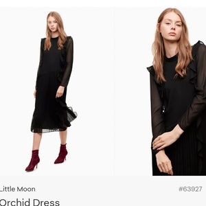 Aritzia Little Moon Orchid dress in black